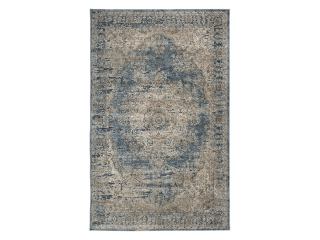 South Blue/Beige 5' x 7' Rug (Online Special Price) - Ornate Home