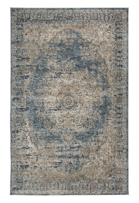 South Blue/Beige 5' x 7' Rug - Ornate Home