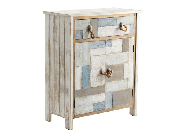 South Shore White/Blue Cabinet - Ornate Home