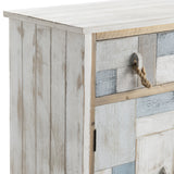 South Shore White/Blue Cabinet - Ornate Home