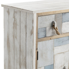 South Shore White/Blue Cabinet - Ornate Home