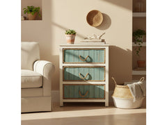 South Shore White/Blue Chest - Ornate Home