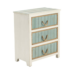 South Shore White/Blue Chest - Ornate Home