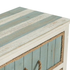 South Shore White/Blue Chest - Ornate Home