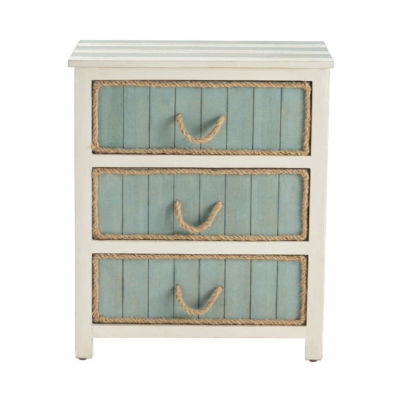 South Shore White/Blue Chest - Ornate Home