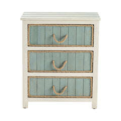 South Shore White/Blue Chest - Ornate Home