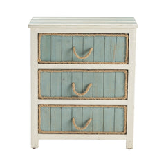 South Shore White/Blue Chest - Ornate Home