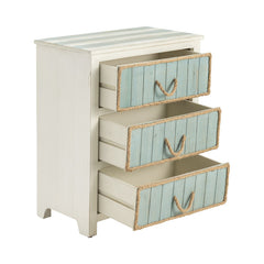 South Shore White/Blue Chest - Ornate Home
