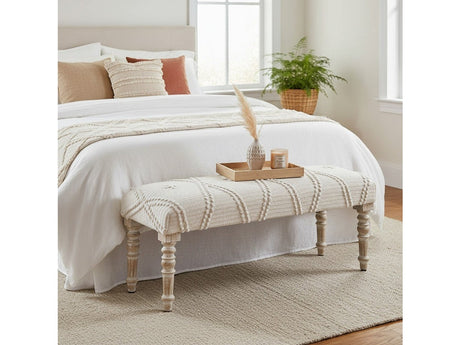 South Wales White/Cream Bench - Ornate Home