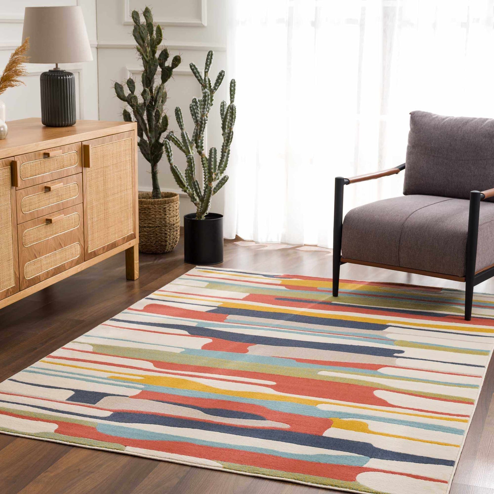 Southfields Colorful Modern Area Carpet - Ornate Home