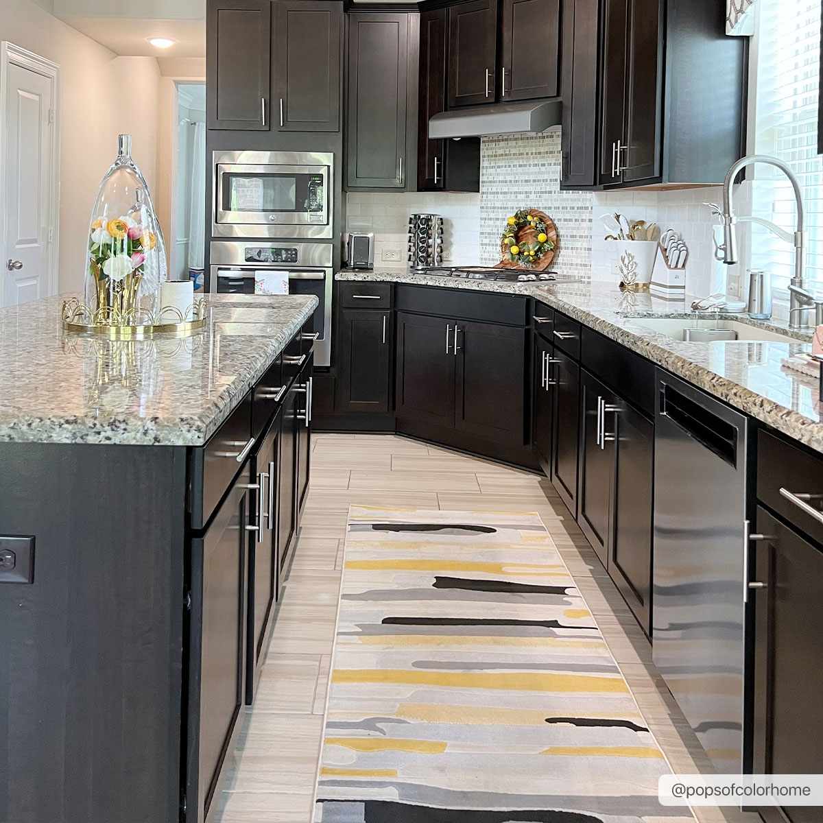 Southfields Mustard Modern Rug - Ornate Home