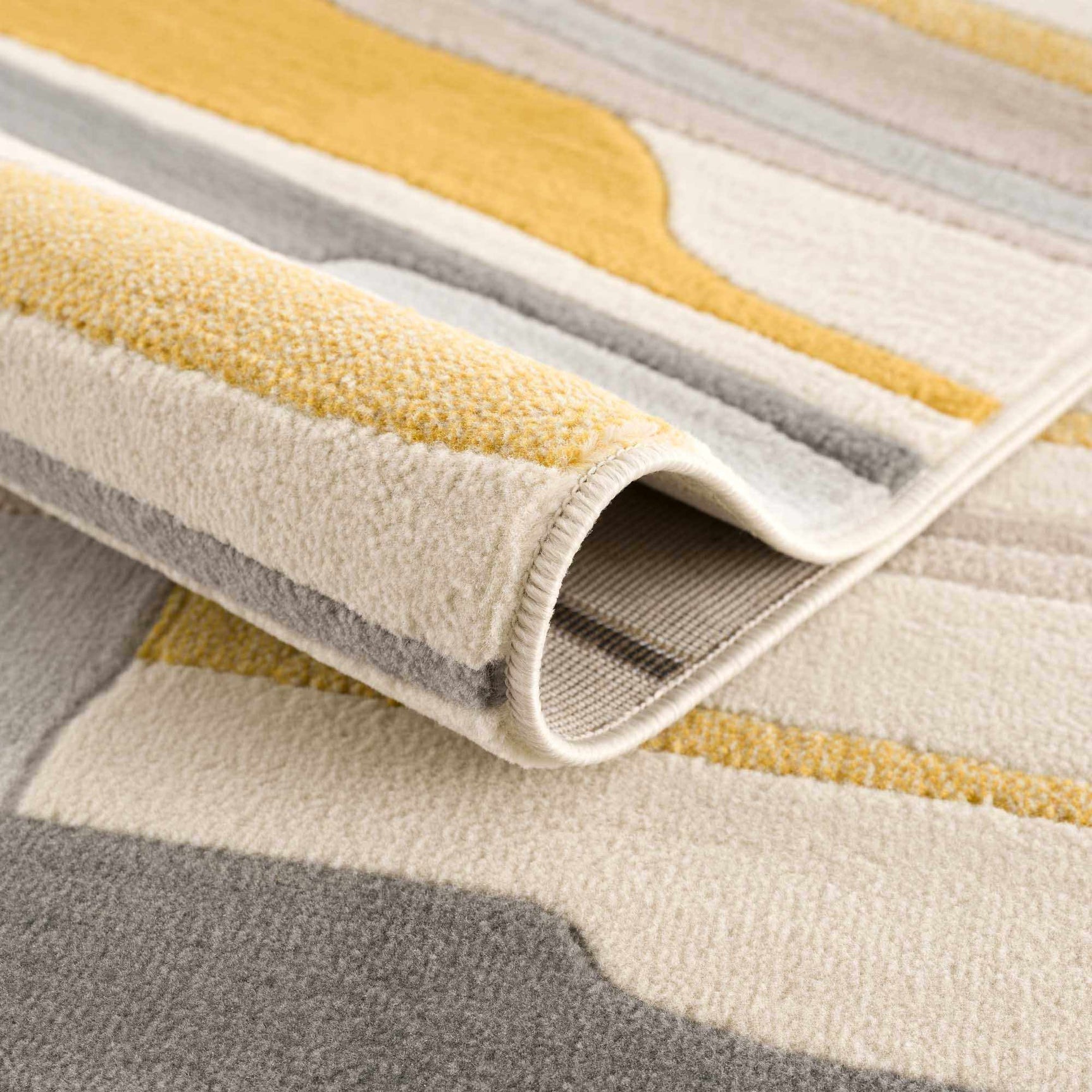 Southfields Mustard Modern Rug - Ornate Home