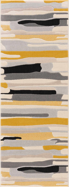 Southfields Mustard Modern Rug - Ornate Home