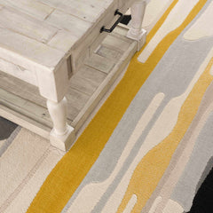 Southfields Mustard Modern Rug - Ornate Home