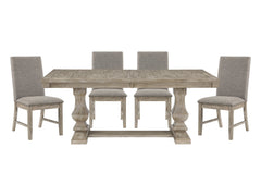 Southlake Brownish Gray 5-piece Dinig Table Set - Ornate Home