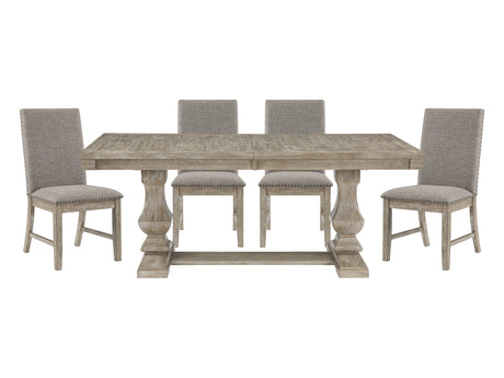 Southlake Brownish Gray 5-piece Dinig Table Set - Ornate Home