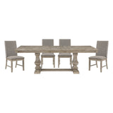 Southlake Brownish Gray 5-piece Dinig Table Set - Ornate Home