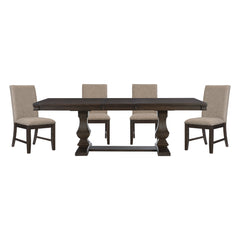 Southlake Gray 5pc Dining Set - Ornate Home