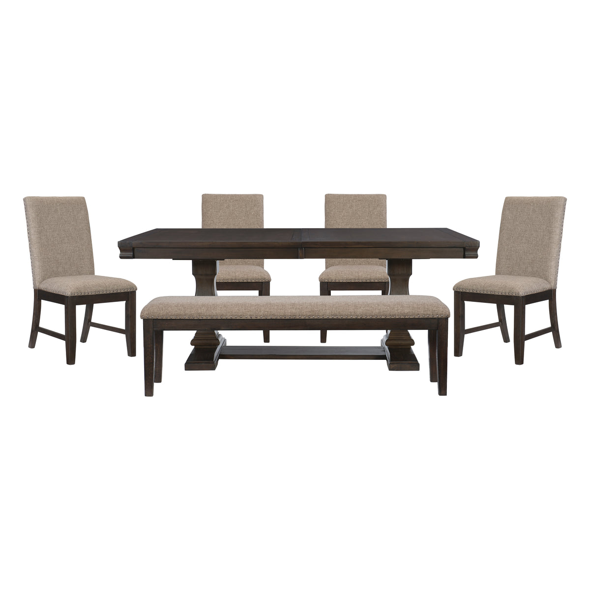 Southlake Gray 6pc Dining Set - Ornate Home