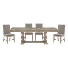 Southlake Silver 5pc Dining Set - Ornate Home