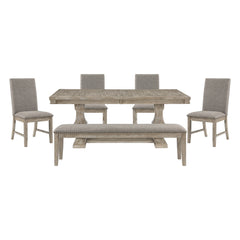 Southlake Silver 6pc Dining Set - Ornate Home