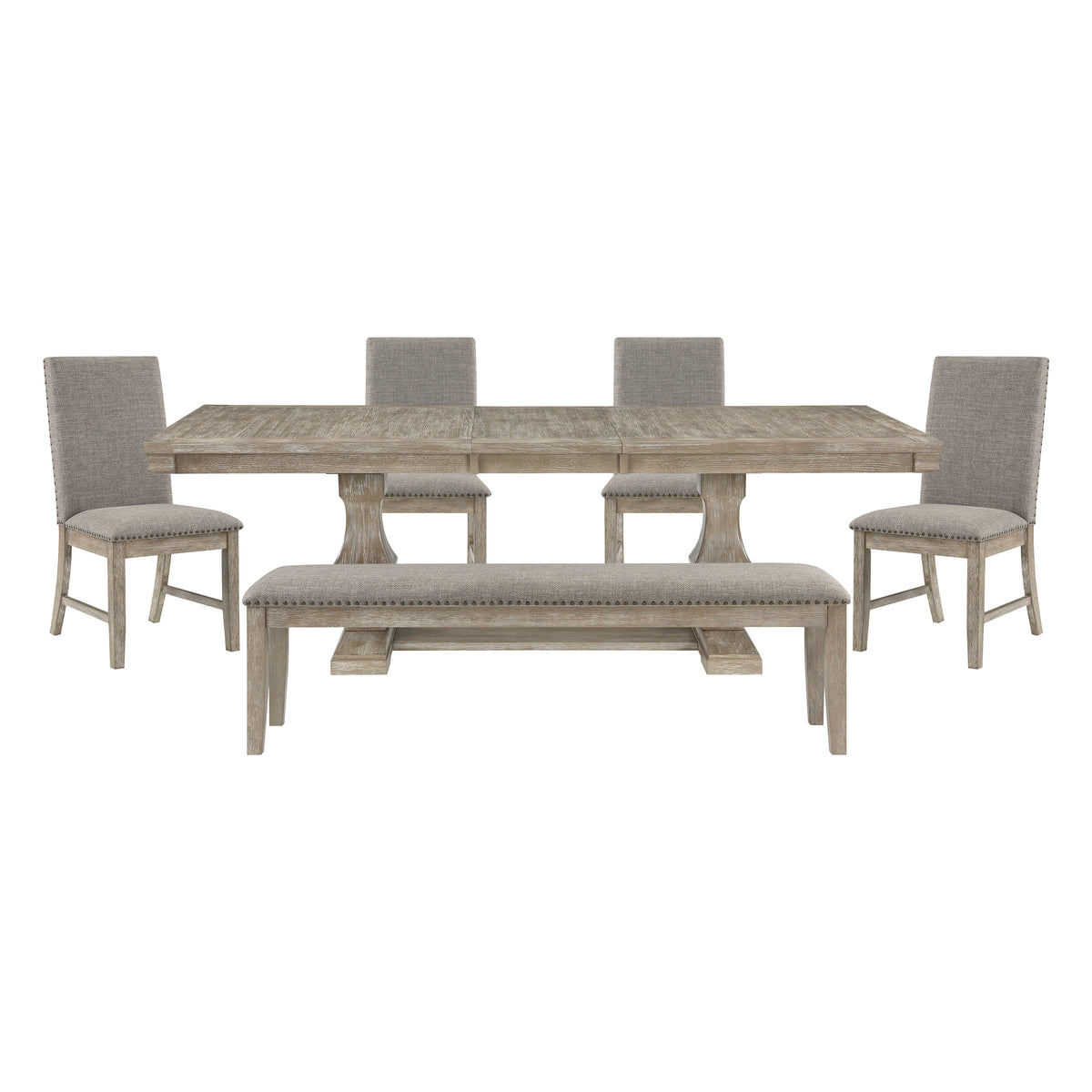 Southlake Silver 6pc Dining Set - Ornate Home