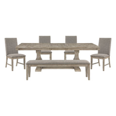 Southlake Silver 6pc Dining Set - Ornate Home