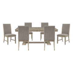 Southlake Silver 7pc Dining Set - Ornate Home