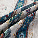 Southwestern Boho Woven Tribal Sofa Cover Blanket, Rustic Farmhouse Couch Throw Cover - Ornate Home