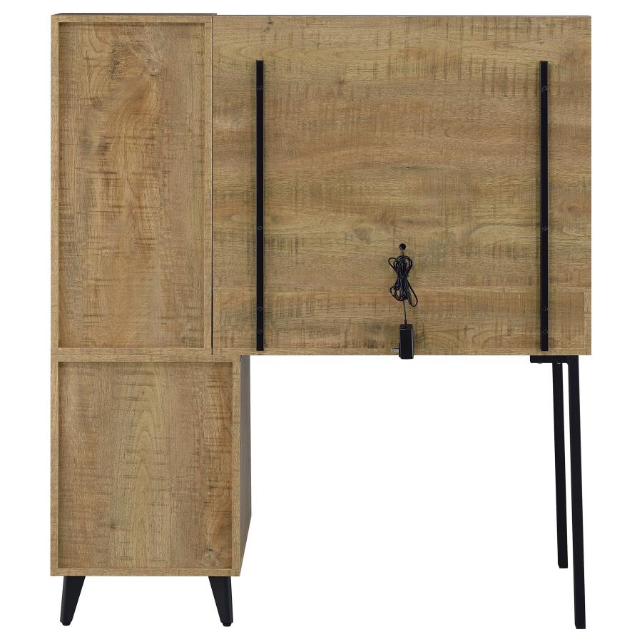 Souza Mango 5-Drawer Makeup Vanity Table With LED Mirror - Ornate Home