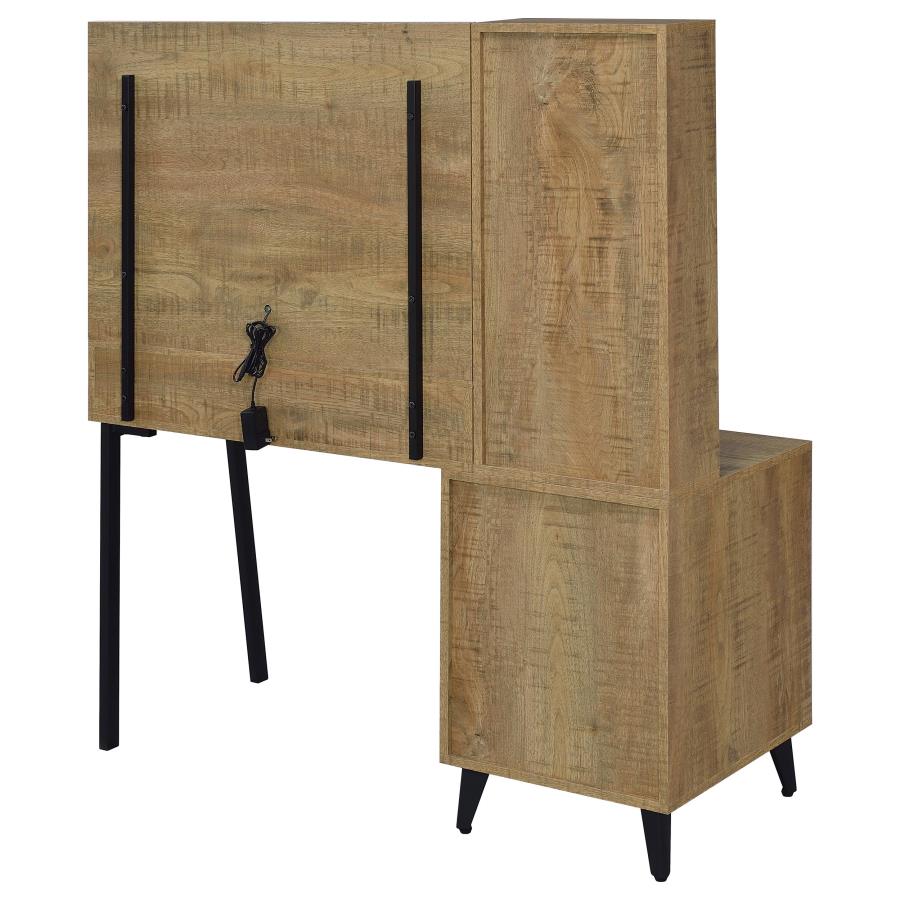 Souza Mango 5-Drawer Makeup Vanity Table With LED Mirror - Ornate Home