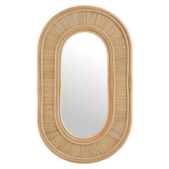 Sovana Natural Oval Rattan Wall Mirror - Ornate Home