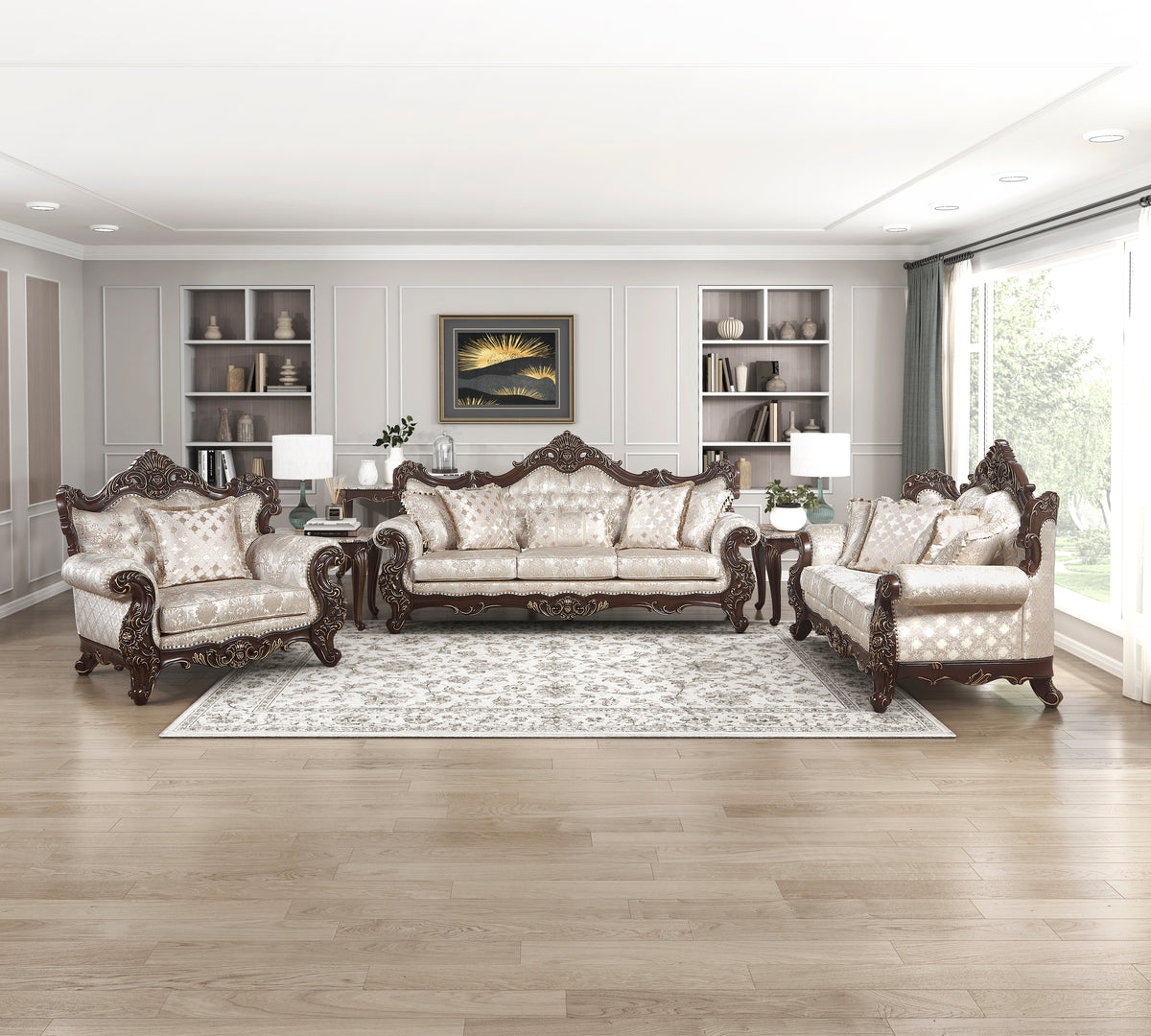 Sovereign Brown Loveseat - Ornate Home