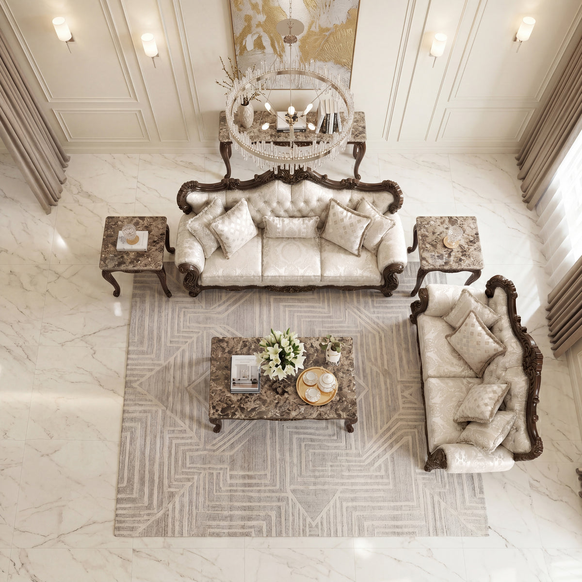 Sovereign Brown Loveseat - Ornate Home
