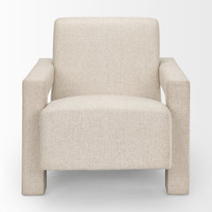 Sovereign Cream Oatmeal Fully Upholstered Accent Chair - Ornate Home