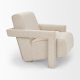 Sovereign Cream Oatmeal Fully Upholstered Accent Chair
