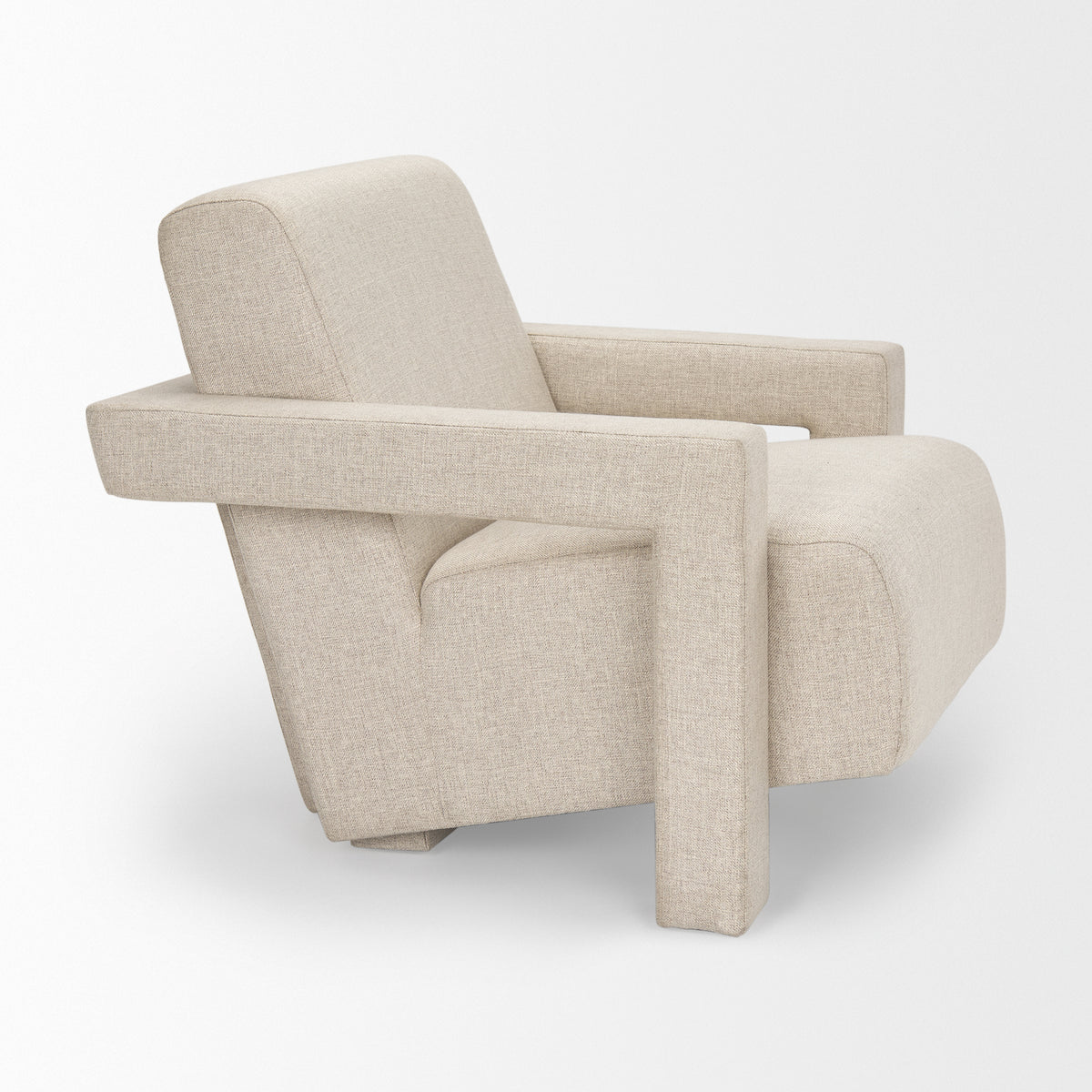Sovereign Cream Oatmeal Fully Upholstered Accent Chair