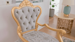 Sovereign Gray/Gold Chair / HD-C9041 - Ornate Home