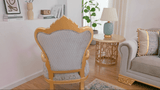 Sovereign Gray/Gold Chair / HD-C9041 - Ornate Home