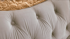 Sovereign Gray/Gold Loveseat / HD-L9041 - Ornate Home