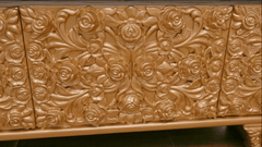 Sovereign Gray/Gold Loveseat / HD-L9041 - Ornate Home