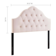 Sovereign Pink Diamond Tufted Performance Velvet Queen Headboard - Ornate Home