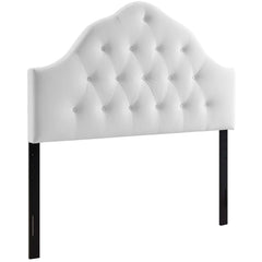 Sovereign White Diamond Tufted Performance Velvet Queen Headboard - Ornate Home