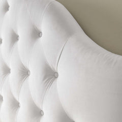 Sovereign White Diamond Tufted Performance Velvet Queen Headboard - Ornate Home