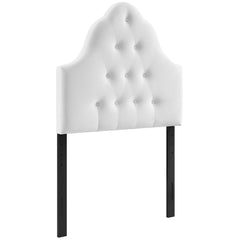 Sovereign White Diamond Tufted Performance Velvet Twin Headboard - Ornate Home