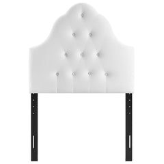 Sovereign White Diamond Tufted Performance Velvet Twin Headboard - Ornate Home