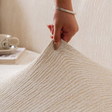 Spandex Jacquard Sofa Cover, High Stretch Crinkle Textured Couch Slipcover KAS Washable - Ornate Home
