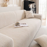 Spandex Jacquard Sofa Cover, High Stretch Crinkle Textured Couch Slipcover KAS Washable - Ornate Home