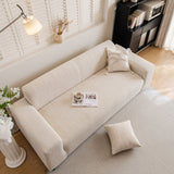 Spandex Jacquard Sofa Cover, High Stretch Crinkle Textured Couch Slipcover KAS Washable - Ornate Home