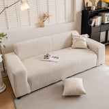 Spandex Jacquard Sofa Cover, High Stretch Crinkle Textured Couch Slipcover KAS Washable - Ornate Home
